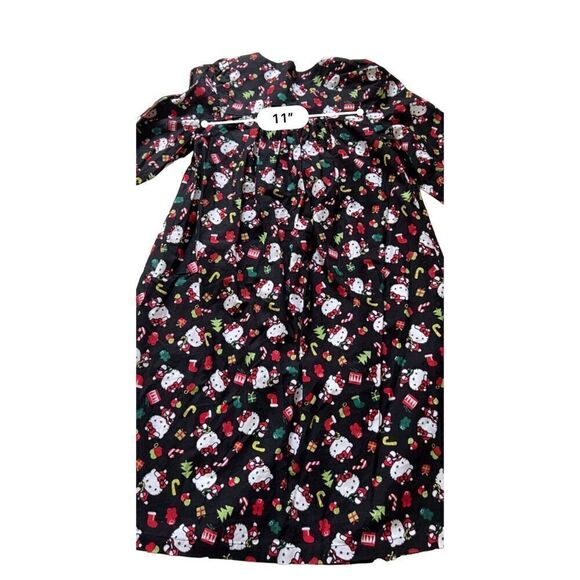 HELLO KITTY Christmas Kids fabric Open Robe Pajama size 7-8 - Picture 3 of 7